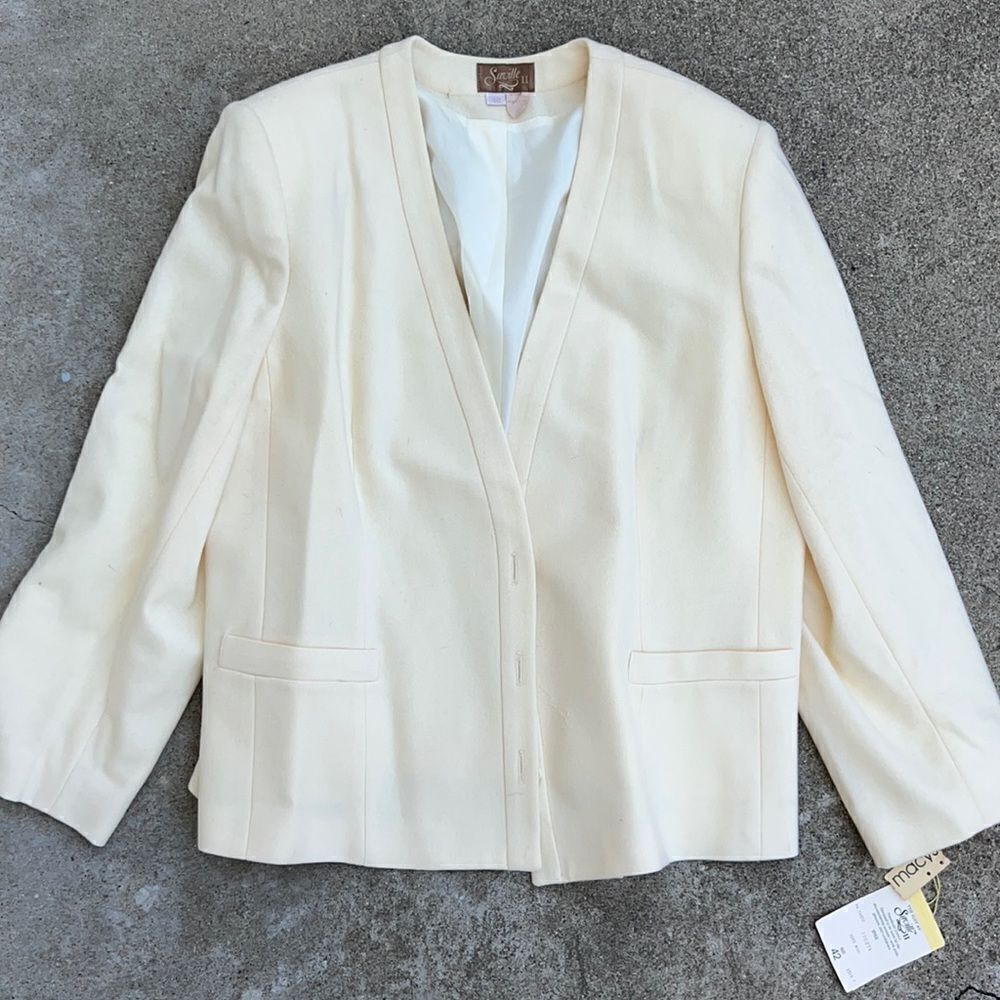 NWT Vintage Saville Wool Suit Jacket Size 42